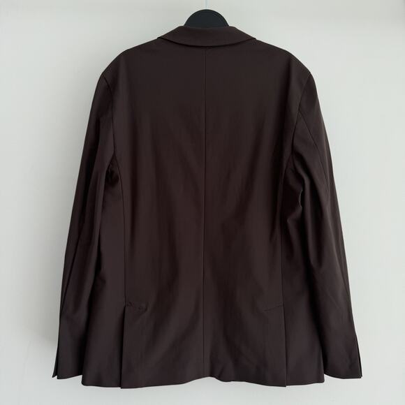 Rhone Commuter Blazer Mens Large Brown Slim Fit Sport Coat Performance Flex Knit - Picture 2 of 11